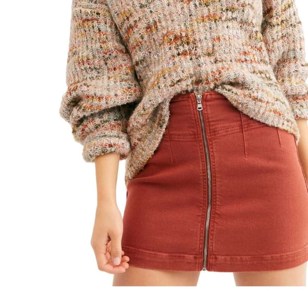 Free People Virgo Mini Skirt in Primrose
